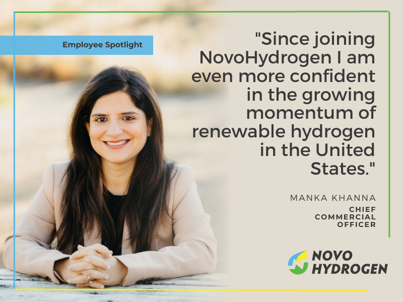 Getting to know NovoHydrogen's Chief Commercial Officer, Manka Khanna