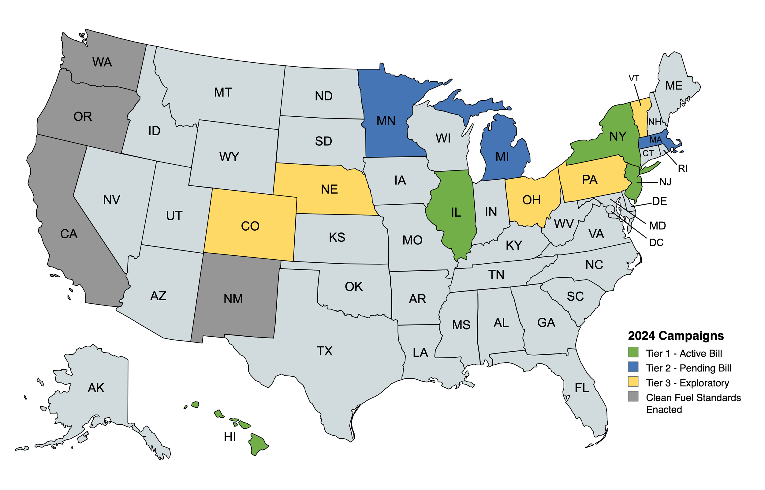 LCFS Coalition Map